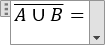 Équation d'algèbre de Boole 2 in Word 365