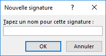 Nouvelle signature Outlook 2016