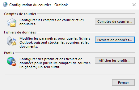 Configuration du courrier dans Windows 10