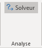 Le Solveur dans le groupe Analyse Excel 365