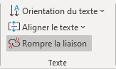 Rompre la liaison dans Word 365