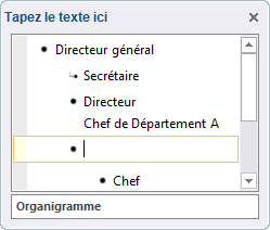 Le volet dans Texte Word 2016