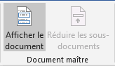 Afficher le document dans Word 2016