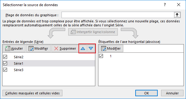 Sélectionner la source de données dans Excel 2016