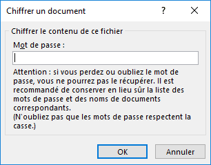 Chiffrer un document dans PowerPoint 2016