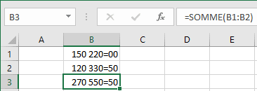 Exemple de séparateur Excel 2016