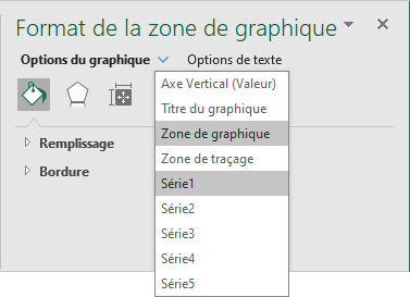 Choisir différentes sériess dans Excel 365