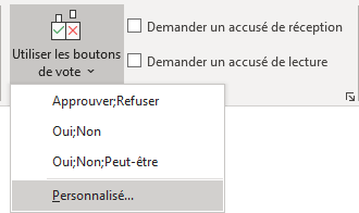 Utiliser les boutons de vote Outlook 365