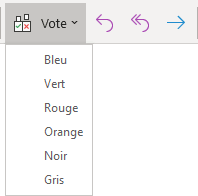 Les boutons de vote dans Outlook 365