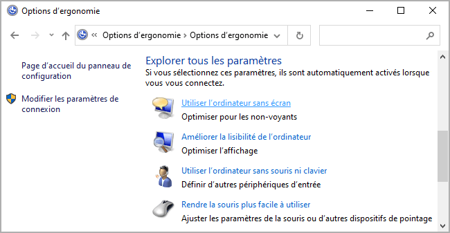 Utiliser l'ordinateur sans écran Windows 10