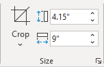 Taille en centimètres dans PowerPoint 365