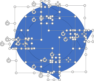 Formes fragmentées dans PowerPoint 2016