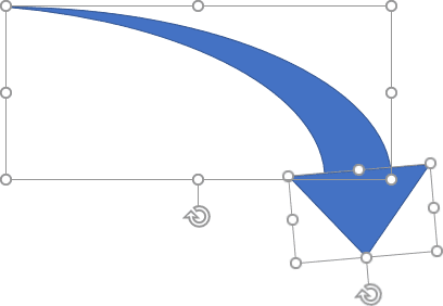 La forme de flèche dans PowerPoint 365