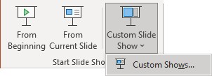 Diaporamas personnalisés dans PowerPoint 365