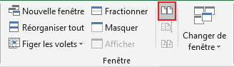 Le bouton Côte à côte dans Excel 2016