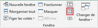 Le bouton Défilement synchrone dans Excel 2016