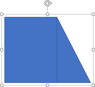 Deux formes groupées dans PowerPoint 2016