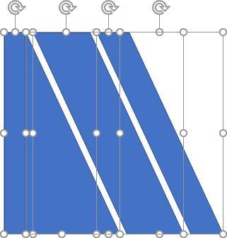 Formes sélectionnées dans PowerPoint 365