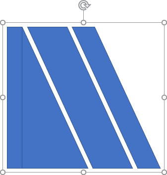 Formes groupées dans PowerPoint 2016