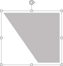 La forme pour le arrière-plan personnalisé dans PowerPoint 2016