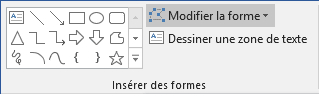 Modifier la forme dans Word 2016