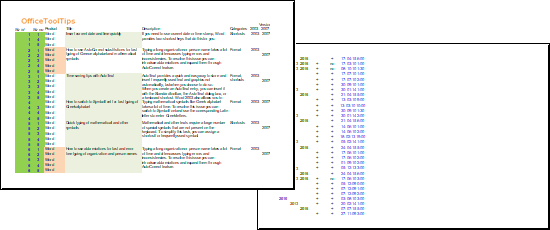 Une grande feuille de calcul dans Excel 2016