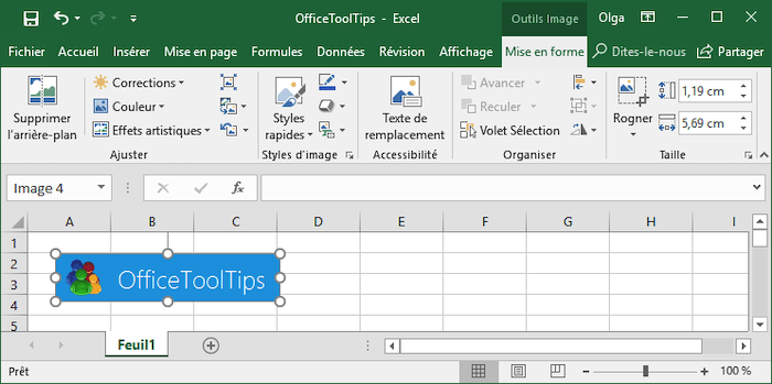 Mise en forme dans Excel 2016