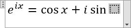 Équation avec des fonctions trigonométriques 3 dans Word 365