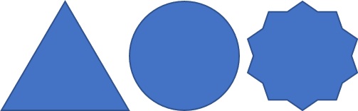 Formes avec des proportions régulières dans Excel 365