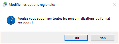 Modifier les options régionales Windows 10
