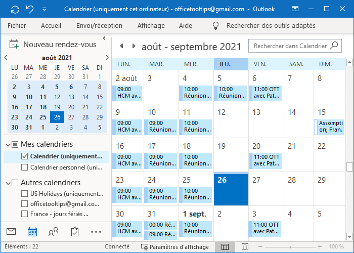 Comment Cr er Un Calendrier Outlook OUVYJ