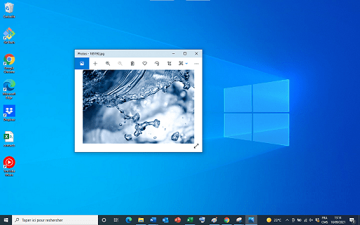 Capture plein écran dans Windows 10