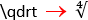 Le symbole de racine quatrième dans Word 2016
