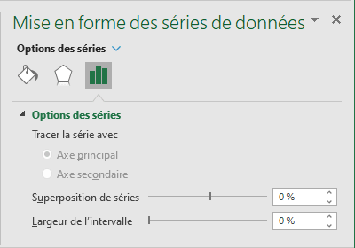 Largeur de l'intervalle dans Excel 365