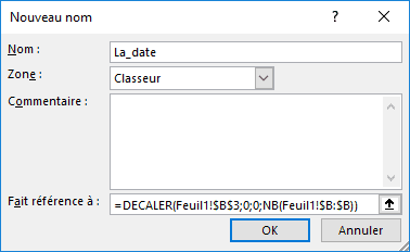 Nouveau nom La_date Excel 2016