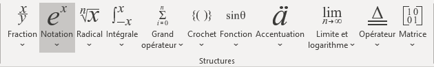 Notation équation dans Word 365