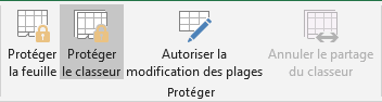 Protéger le classeur dans Excel 2016