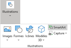 SmartArt dans Excel 365