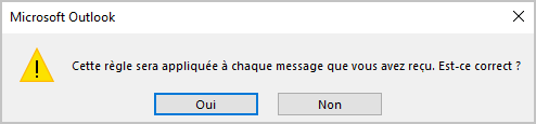 Microsoft Message dans Outlook 365