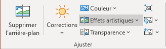 Effets artistiques dans PowerPoint 365