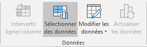 Le groupe Données dans PowerPoint 365