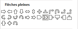La forme Flèche : Chevron dans PowerPoint 365