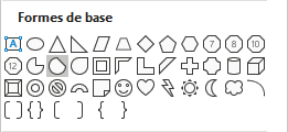 Corde dans Formes de base Excel 365