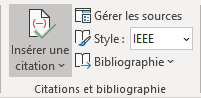 Insérer une citation dans Word 365