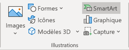 SmartArt bouton dans Word 365