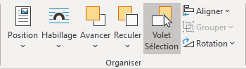 Volet Sélection dans Word 365
