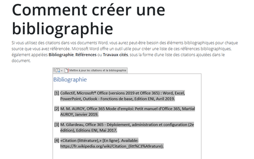 Comment Creer Une Citation Multi Source Microsoft Word 16