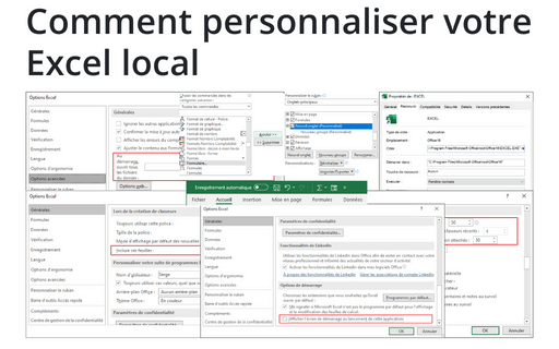 Comment personnaliser votre Excel local