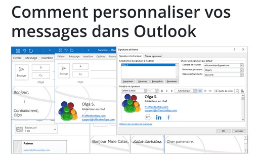 Comment personnaliser vos messages dans Outlook