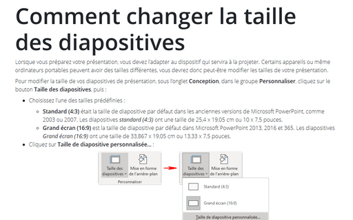 Comment changer la taille des diapositives dans Microsoft PowerPoint
